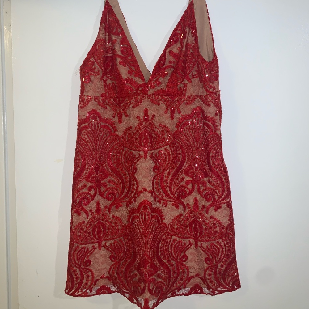 FREE PEIPLE Night Shimmers Mini Dress - Picture 3 of 5